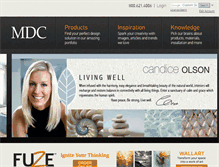 Tablet Screenshot of mdcwallcovering.com